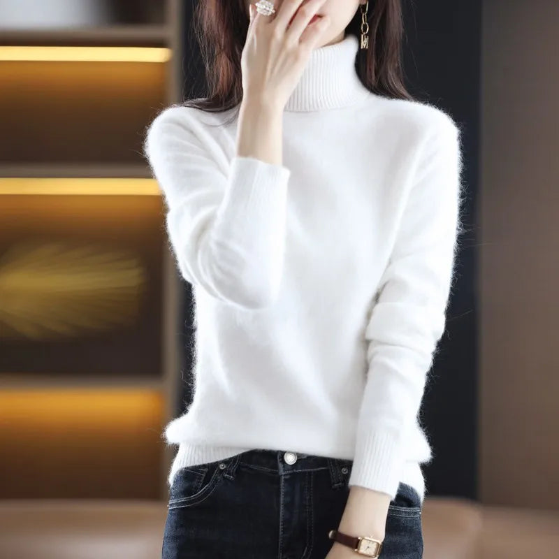 Sinead: Japanese-knit 100% Cashmere Sweater for women: autum&winter essential