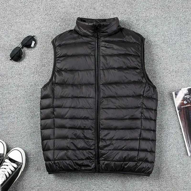 Aiden Men's Sleeveless Puffer Down Vest: perfekt for vinter og høst