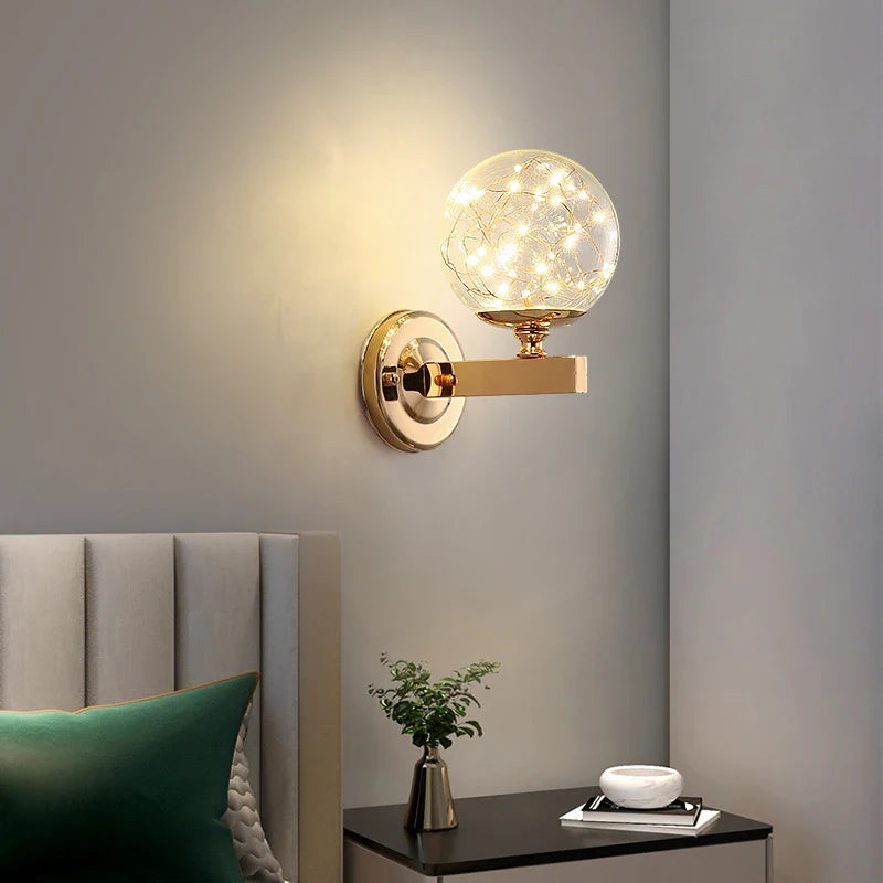 Luminous Globe - Colored Glass LED Wall Light