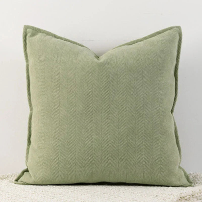 ChenilleCozy - Housse de coussin unie pour la décoration de la maison et de la chambre à coucher