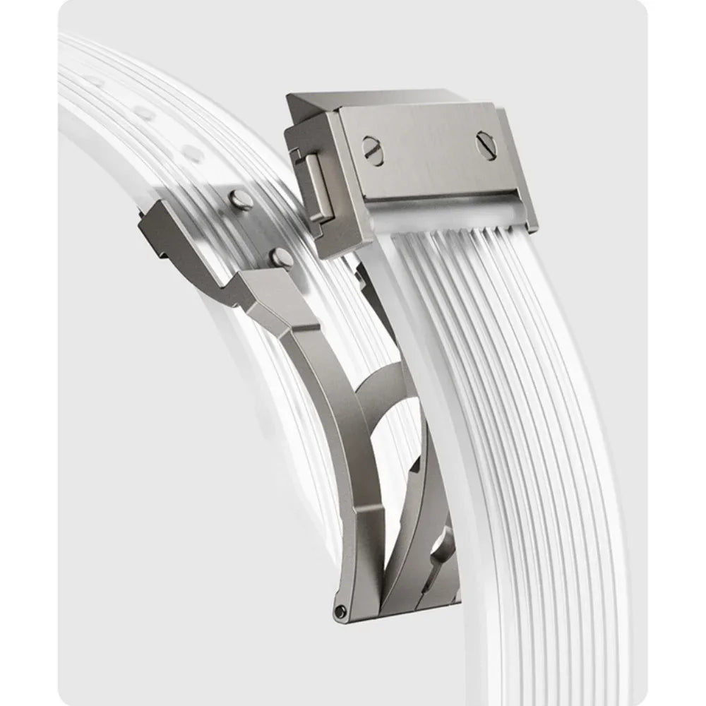 RM Transparentes Silikon-Uhrenarmband für Apple Watch