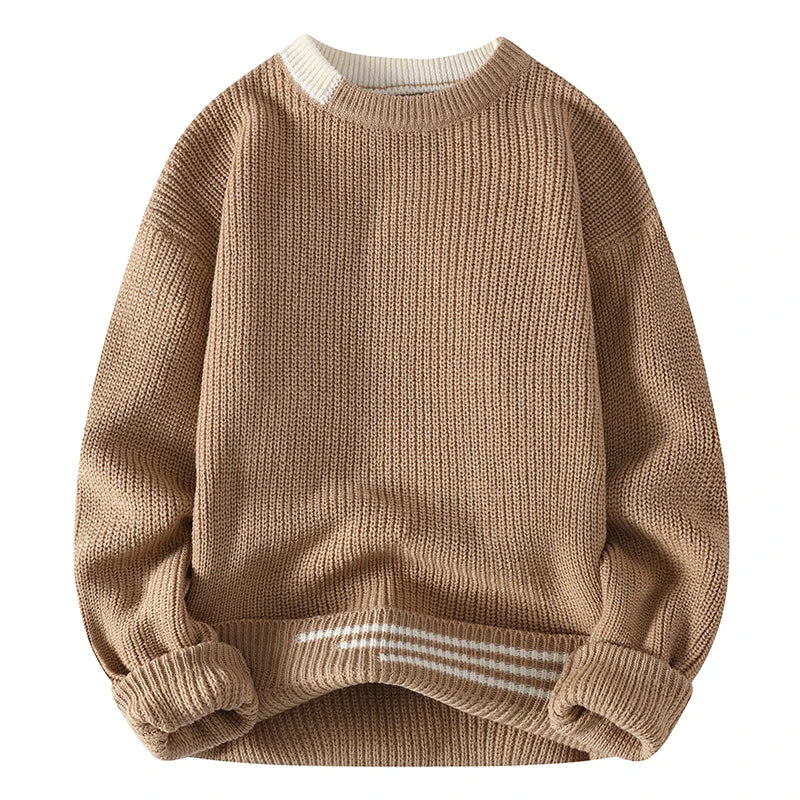 Ryan's Vintage Twist Sweater - Pull tricoté de style Harajuku pour homme