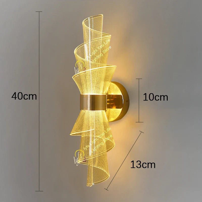 Nordic Spiral - Lampada da parete a LED dal design scandinavo