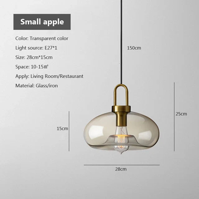 Lampe à suspension moderne en verre