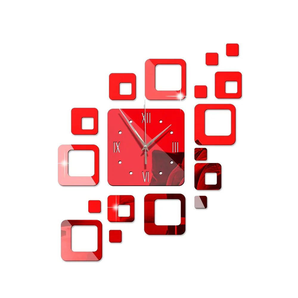 MirrorCraft - Square Acrylic Wall Clock