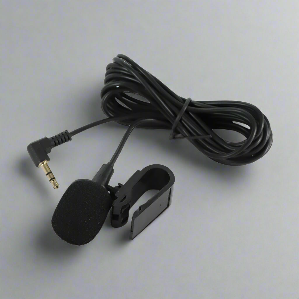 MaxSound Mini-Autoradio-Mikrofon – kabelgebundenes 3,5-mm-Lavalier-Mikrofon