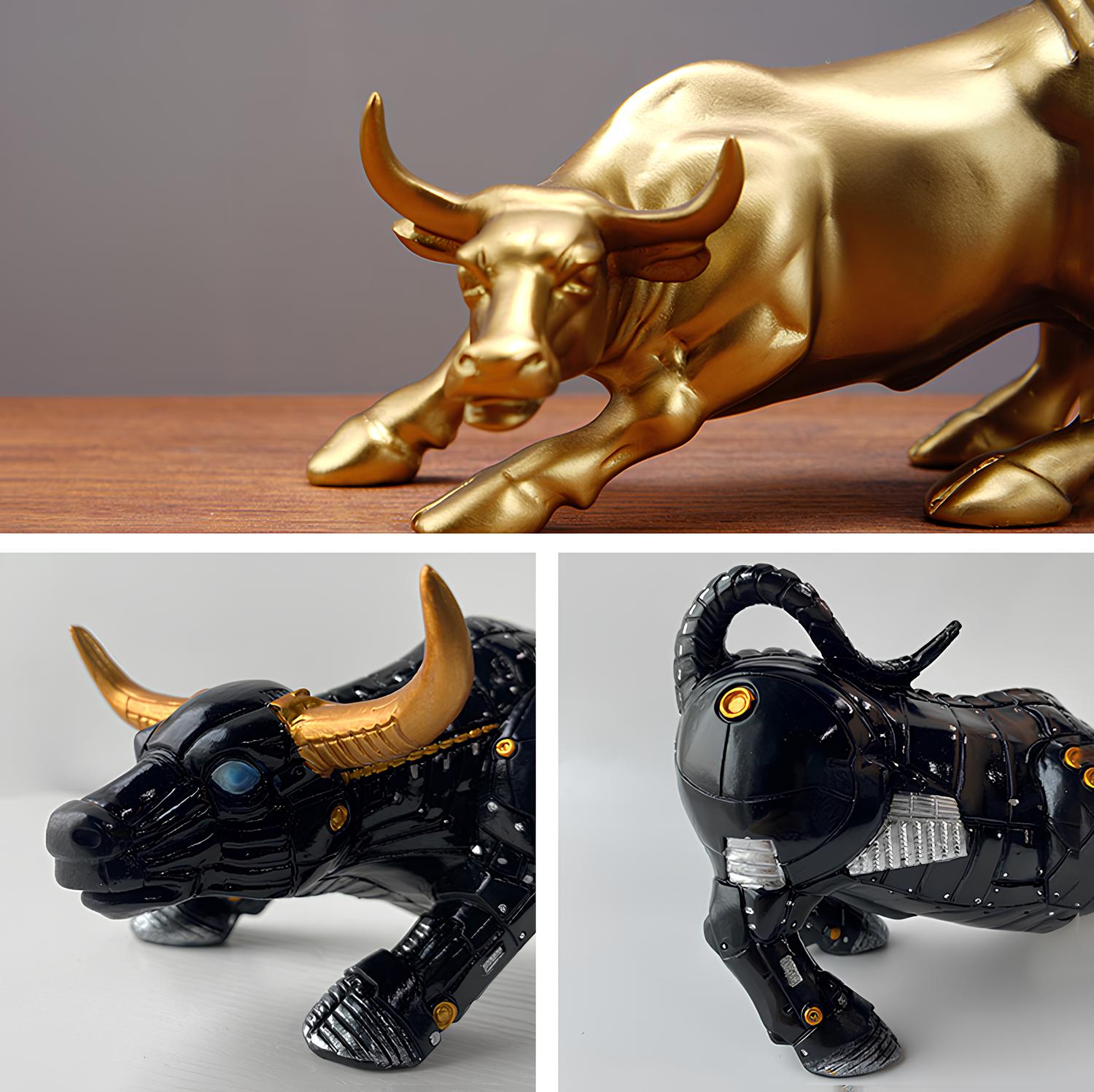 Wall Street Bull Market hars ornament Feng Shui fortuin standbeeld rijkdom beeldje