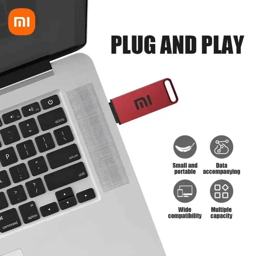 Xiaomi 16TB Flash Drive USB 3.2 High Speed Transfer SSD High Capacity Metal Pen Drive Type C Portable Memory Waterproof U Drive