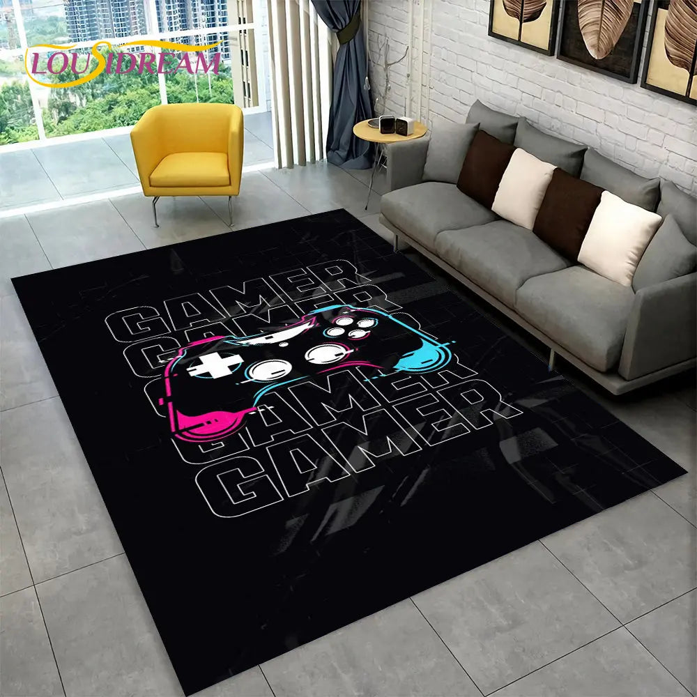 Alex 3D Cartoon Gamer Rug – Fun & Cozy Gamepad Carpet for Kids & Gamers