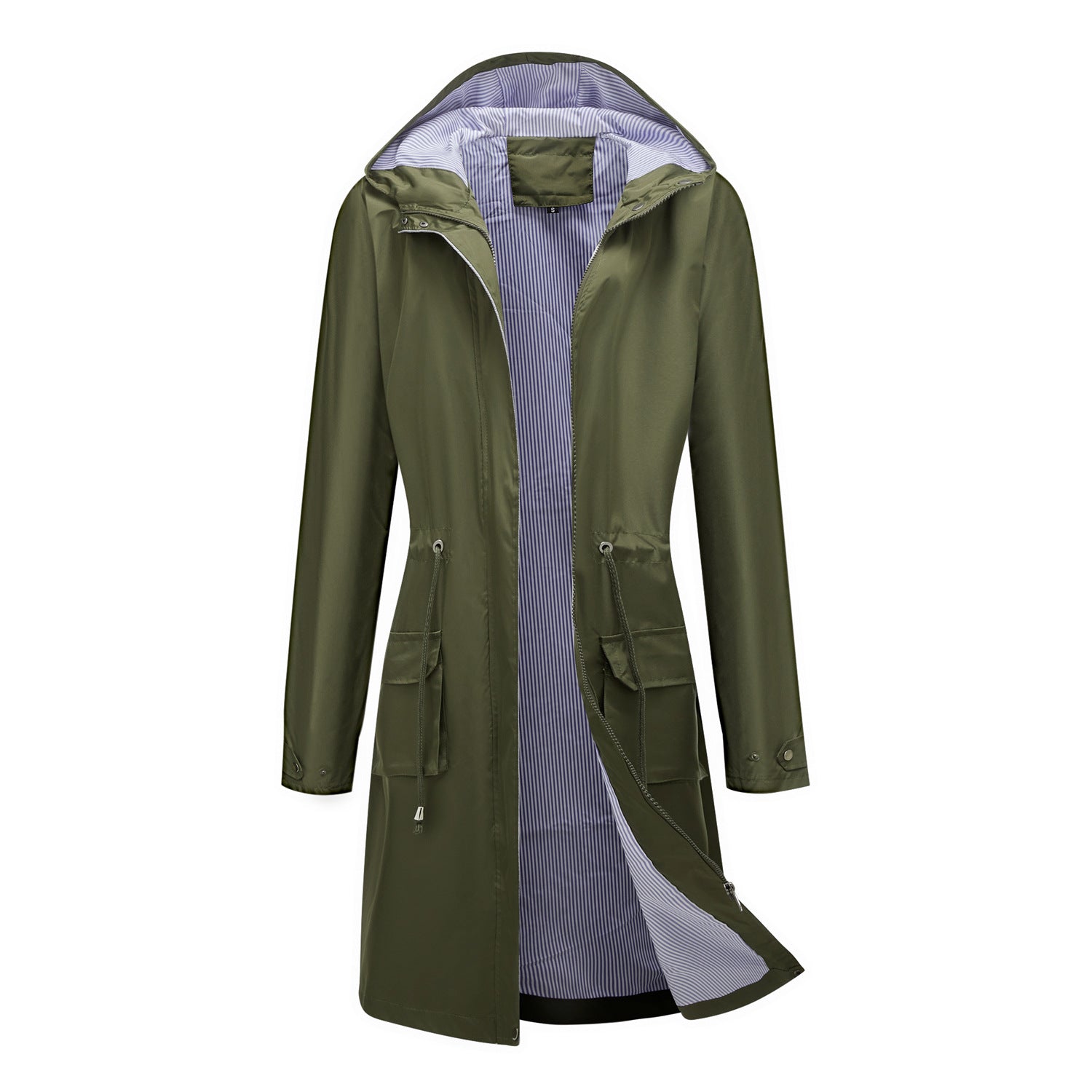 Lisa: Waterdichte trenchcoat/jas met capuchon - herfstwindjack voor dames