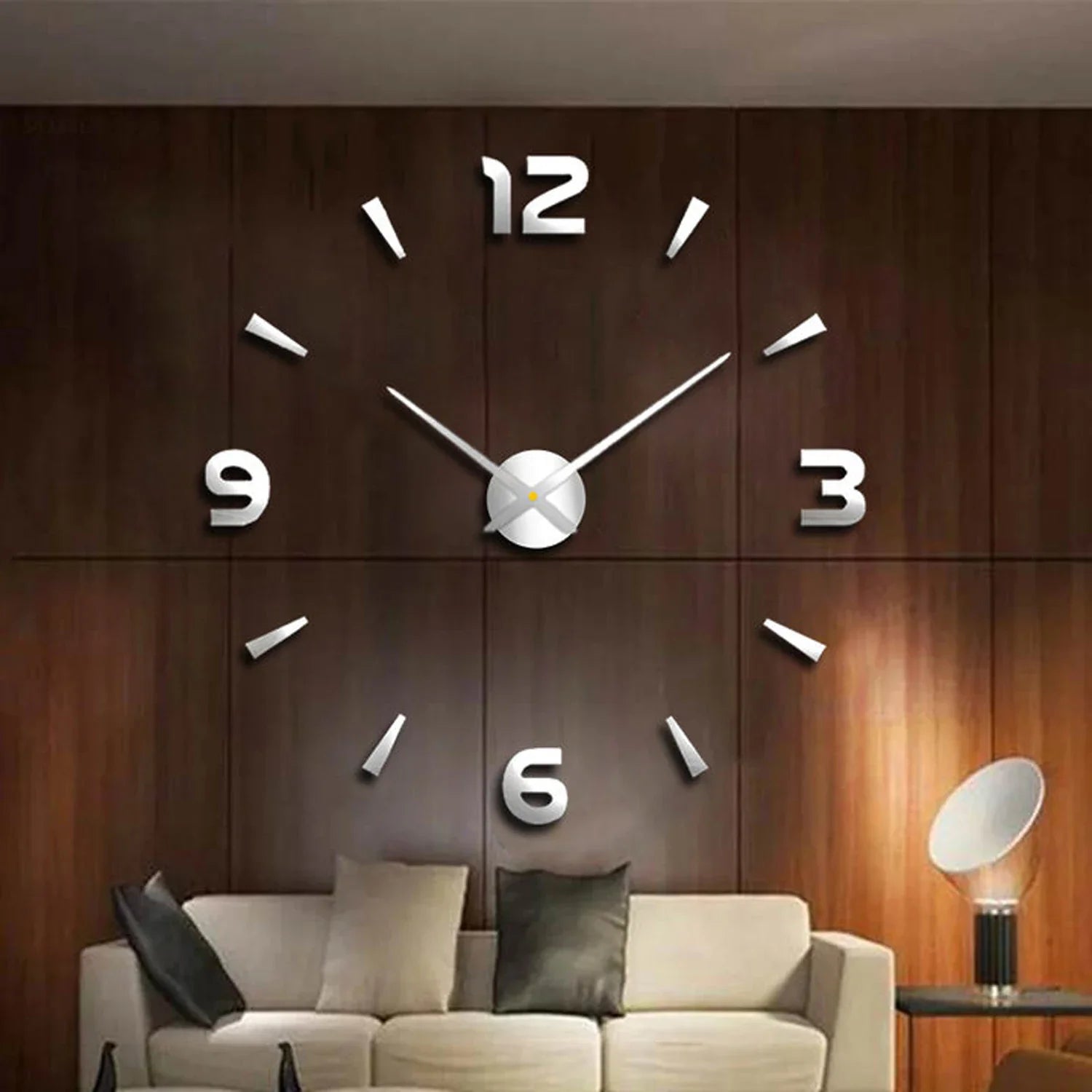 3D Frameless Large Wall Clock