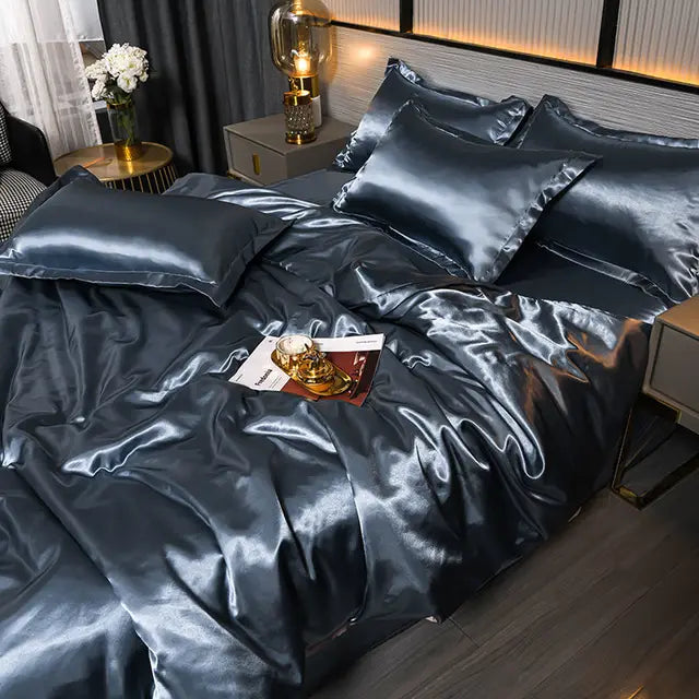 Housse de couette en satin de luxe