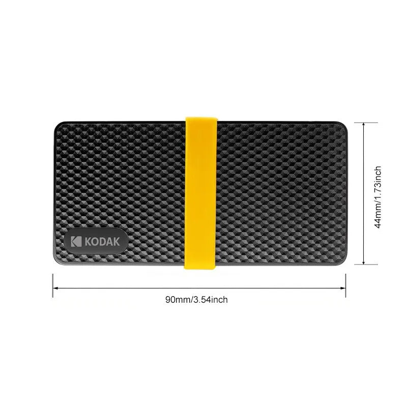 Kodak X200 Přenosný SSD - 2TB, 1TB, 512GB, 256GB | USB 3.1 Typ C externí disk pro PS4, notebook, MacBook, PC