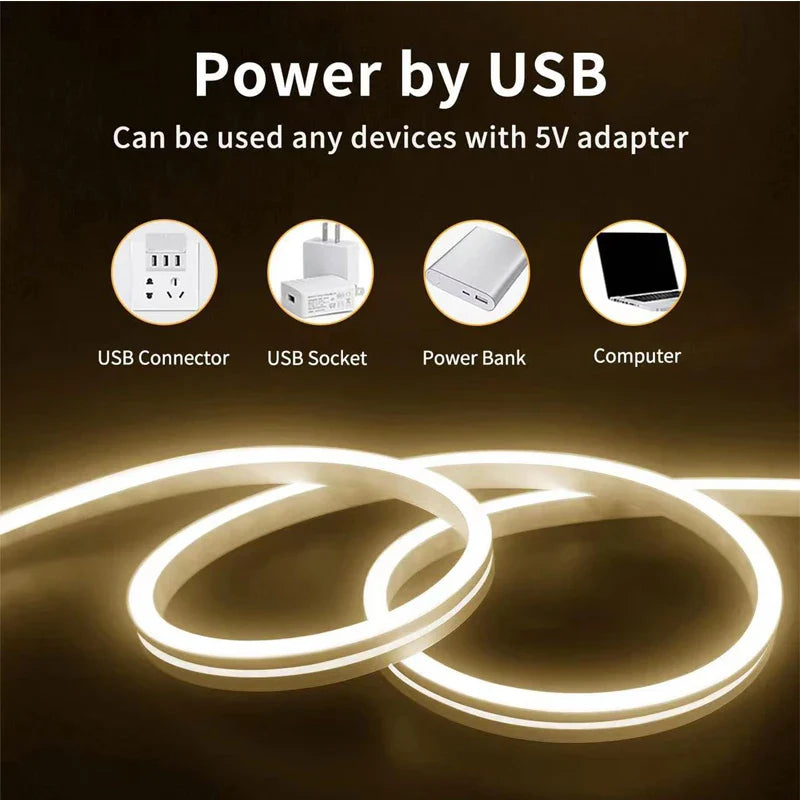 DesignTod™ USB-lichtstrip met aanraaksensor (inclusief lijm) - Lamp