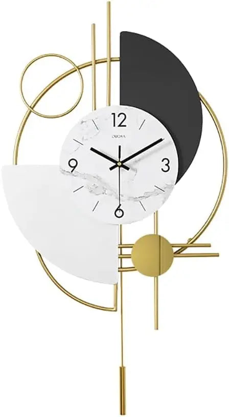 GoldSphere – 3D Decorative Clock for Living Room