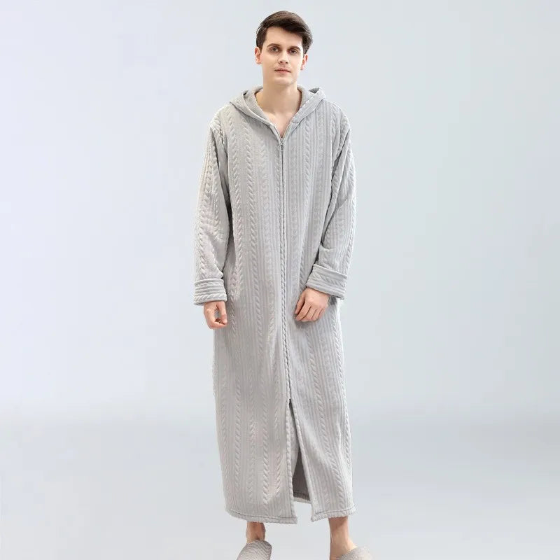 OversizeWarm – Thick Flannel Bathrobe