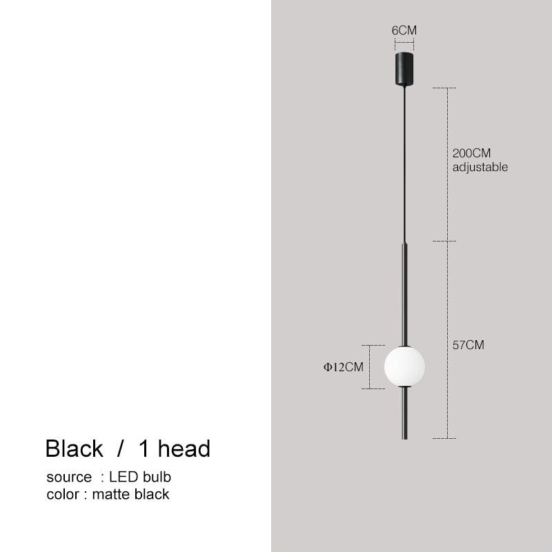 Moole Doon - Nordic Simple Glass Ball Pendel Lights