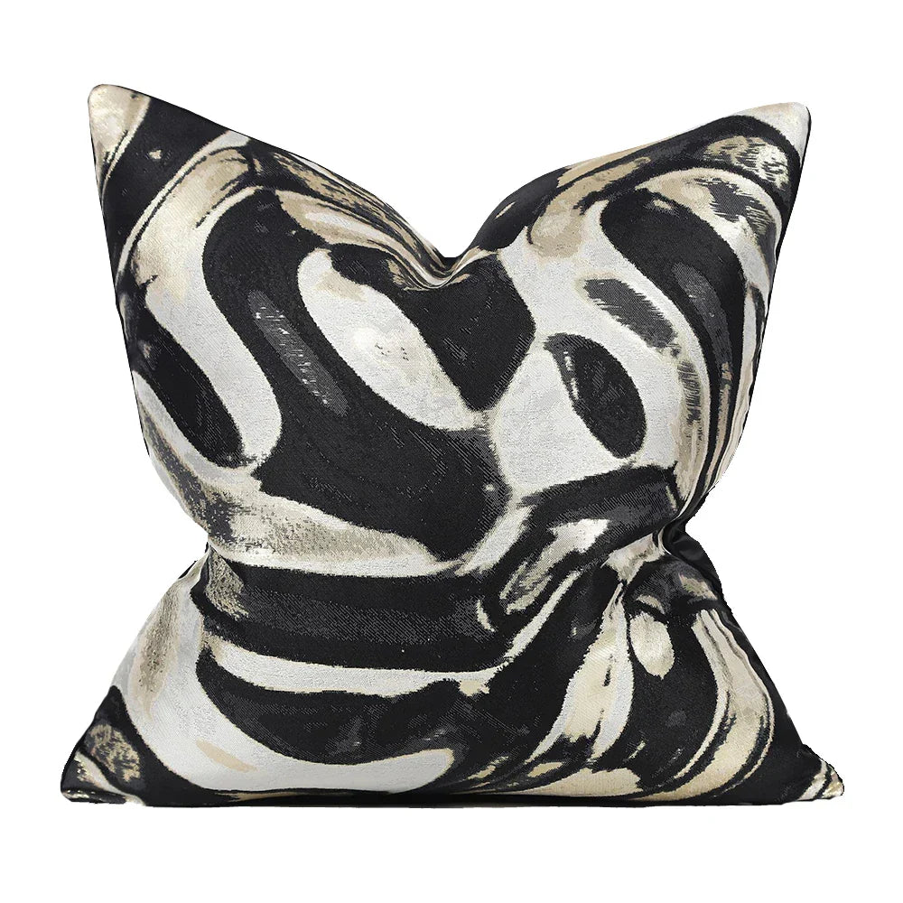 AbstractLuxe - Housse de coussin moderne pour le salon et la chambre