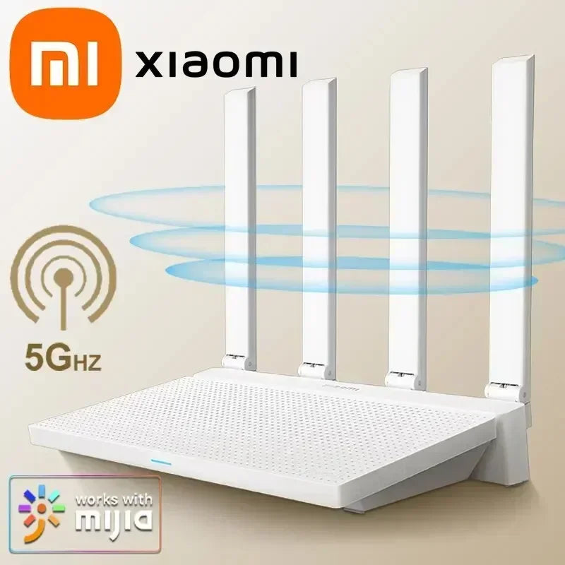 Xiaomi Router AX3000T IPTV Mesh Networking Router – Gigabit Ethernet, Gaming Accelerator, and Signal Amplifier