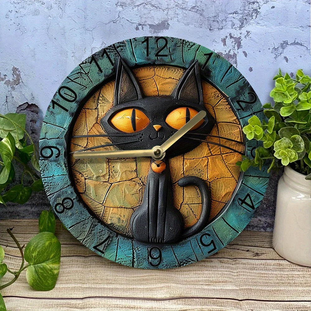 CatWhisper – Orologio da parete silenzioso in alluminio