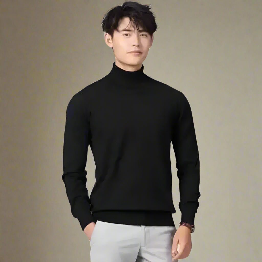 Elliot Cashmere Turtleneck Sweater – Luxury Warmth for Men | Autumn & Winter 2023