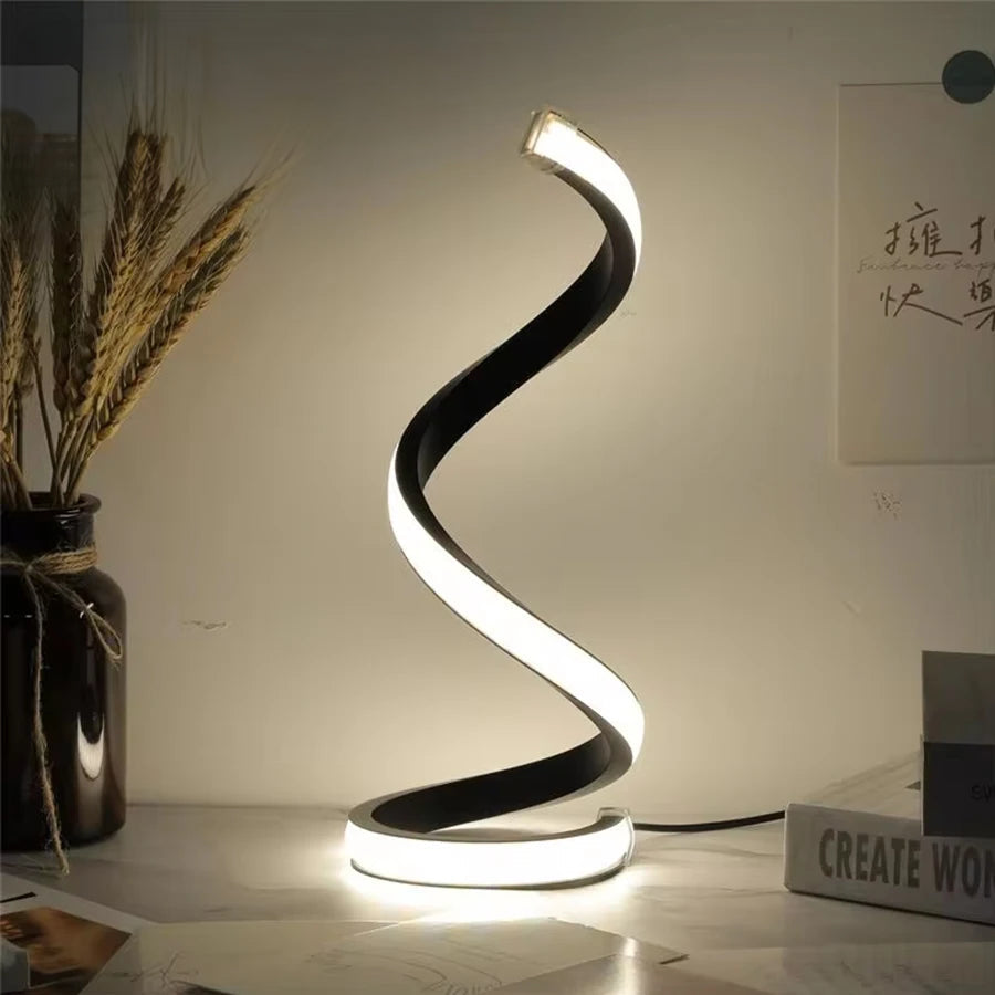 Spirale moderne | Lampe de bureau à intensité variable