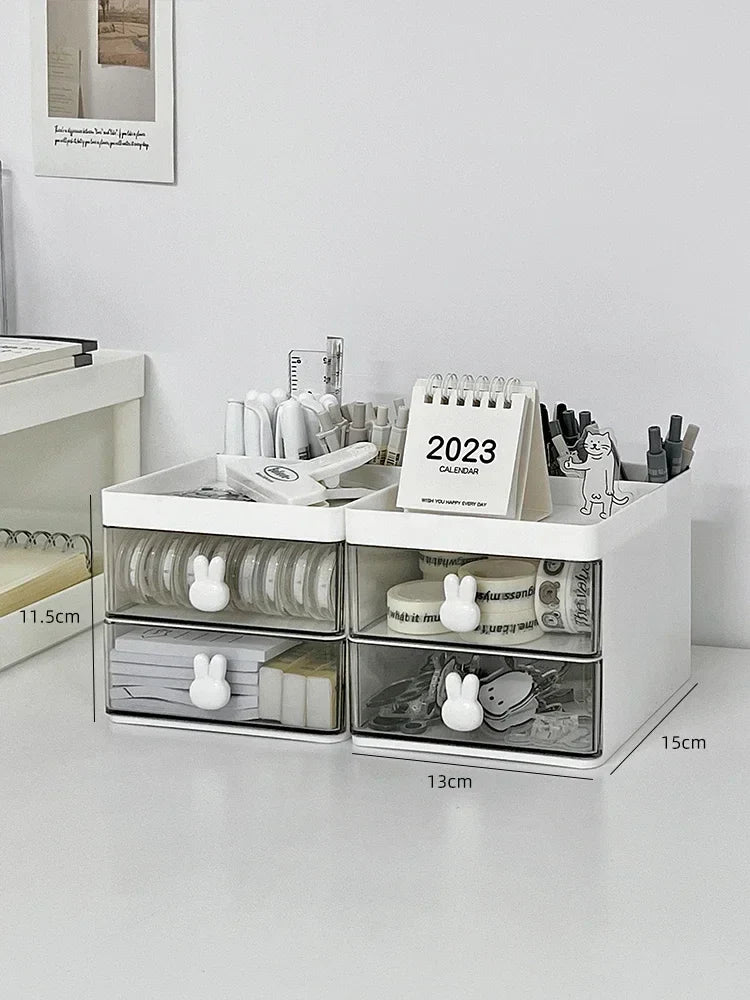 Minimalistinen Bunny Desk Organizer