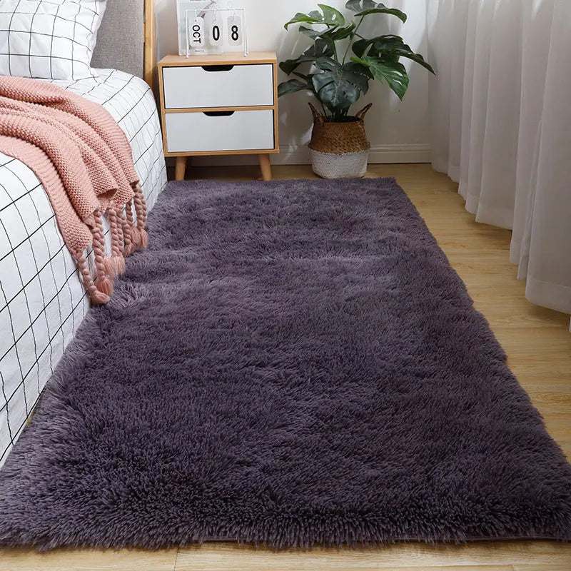 Winnie Fluffy Bedside Rug – Soft, Non-Slip Large Carpet for Bedroom & Nursery