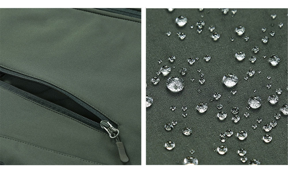 Military Shark Skin Soft Shell -takki - Tactical tuulen- ja vedenpitävä lämmin hupullinen takki