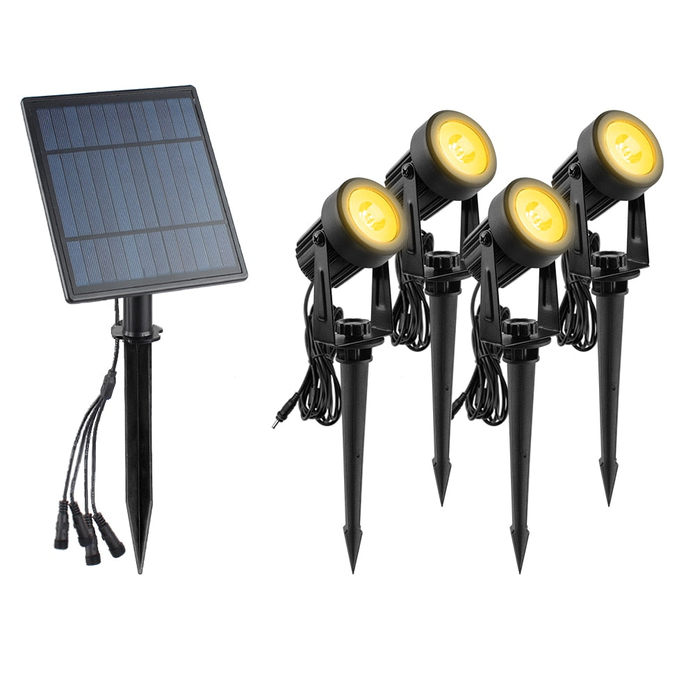 Solar Spotlight Vanntett IP65 Solar Powered LED