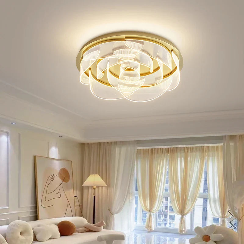 Minimalist Petal Ceiling Chandelier