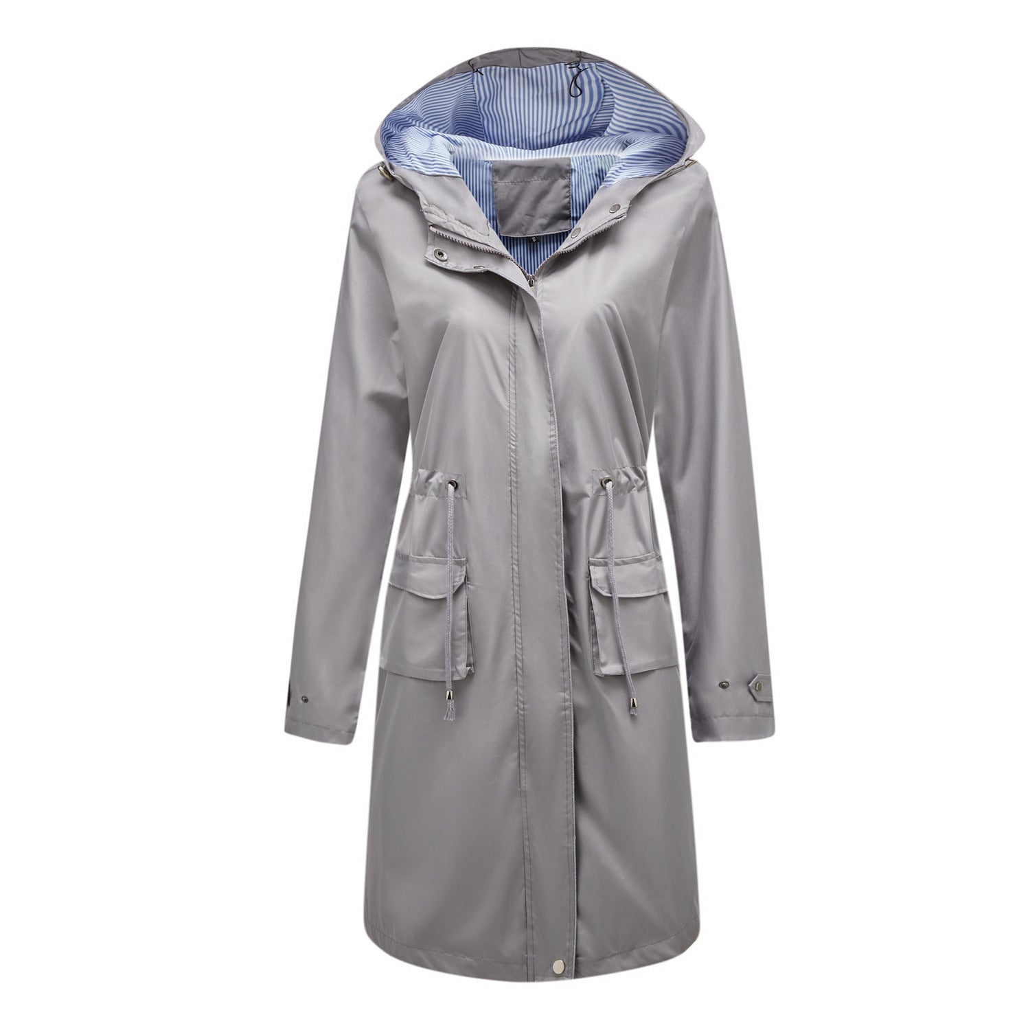 Lisa: Waterdichte trenchcoat/jas met capuchon - herfstwindjack voor dames