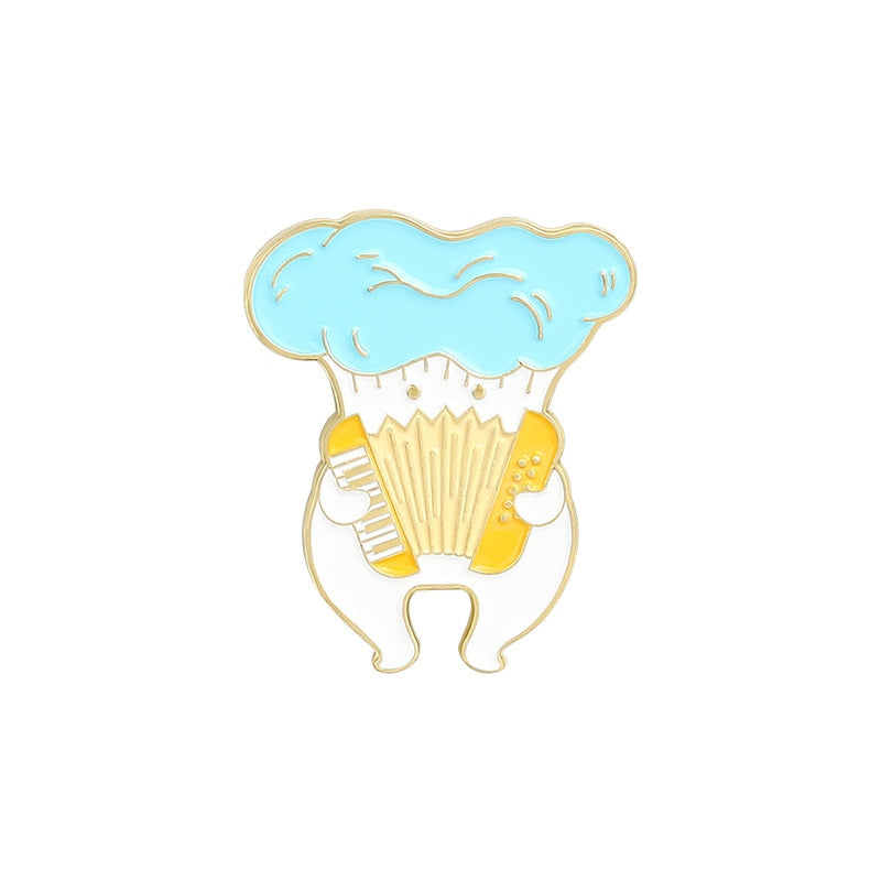 Mushroom Series Collection Enamel Pins