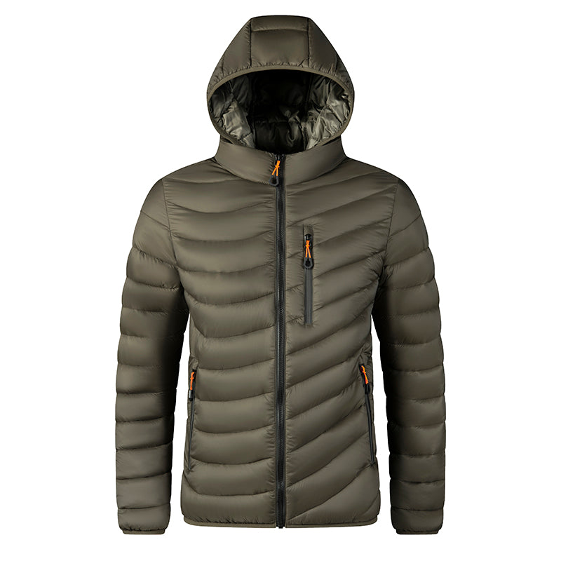 Everest: Men's Cotton Padded Windbreaker Jacket - Hooded Autumn & Winter Parka