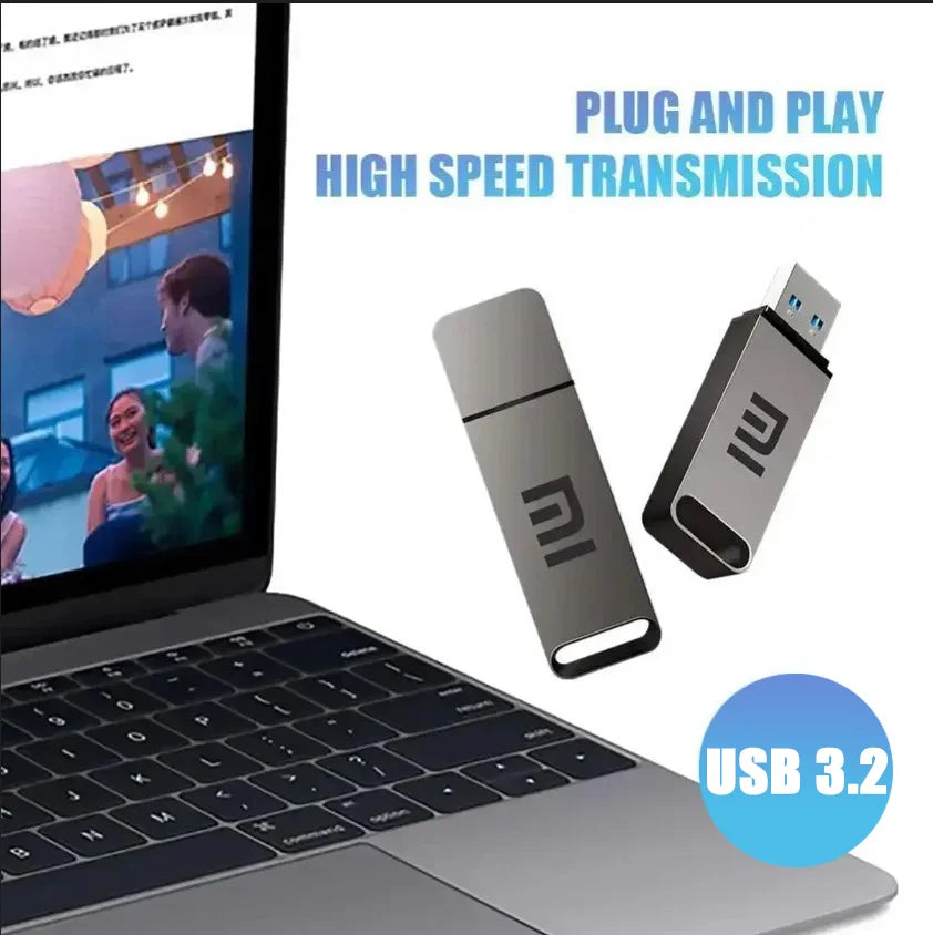 Xiaomi 16TB Flash Drive USB 3.2 High Speed Transfer SSD High Capacity Metal Pen Drive Type C Portable Memory Waterproof U Drive