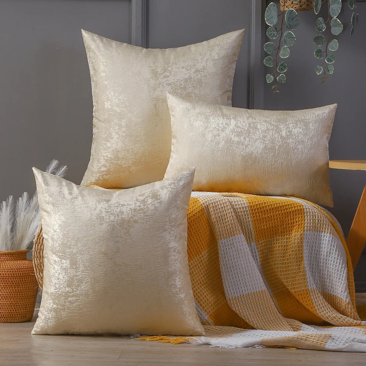 ScandiChic - Housse de coussin luxueuse et minimaliste pour le salon