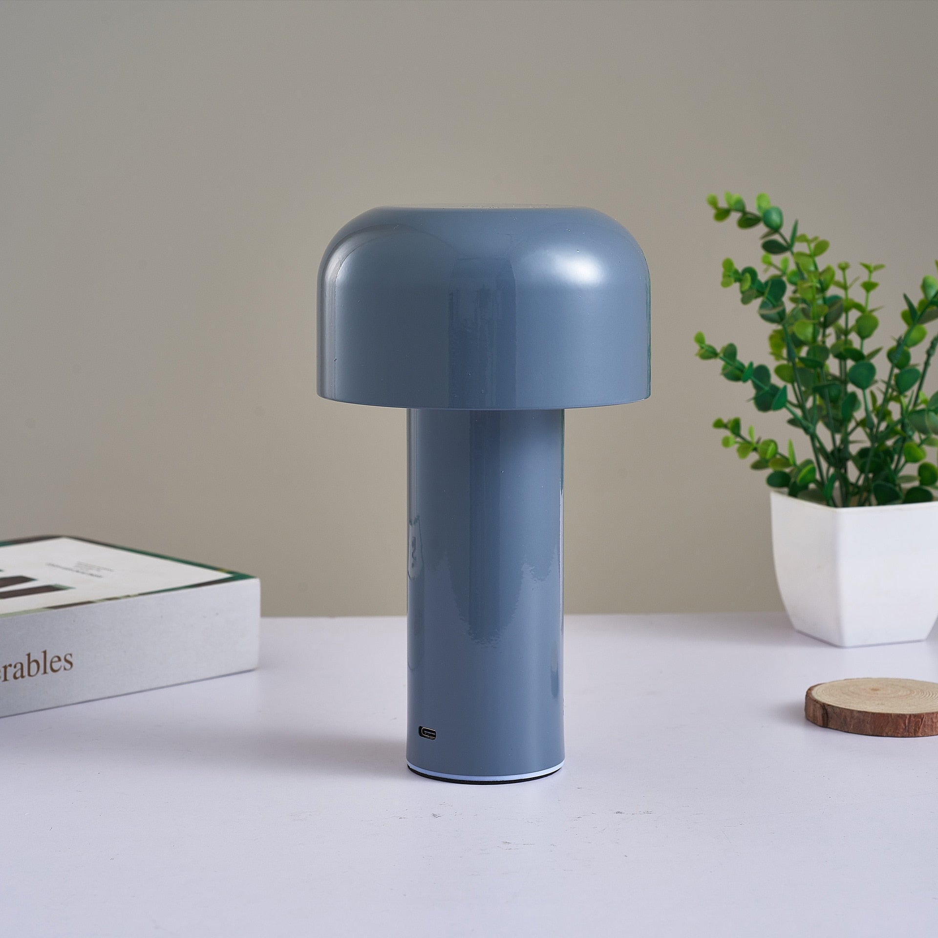 Lampe de table sans fil champignon de style italien