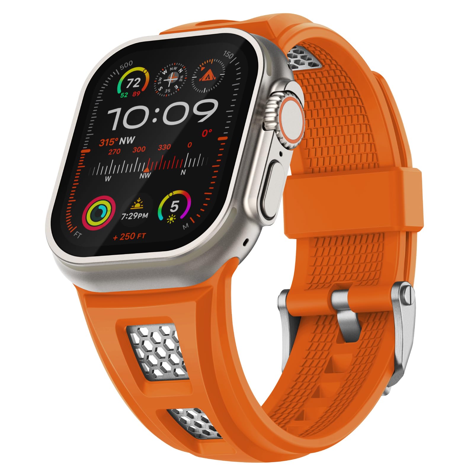 Cinturino Sport in Silicone Rugged Grid per Apple Watch