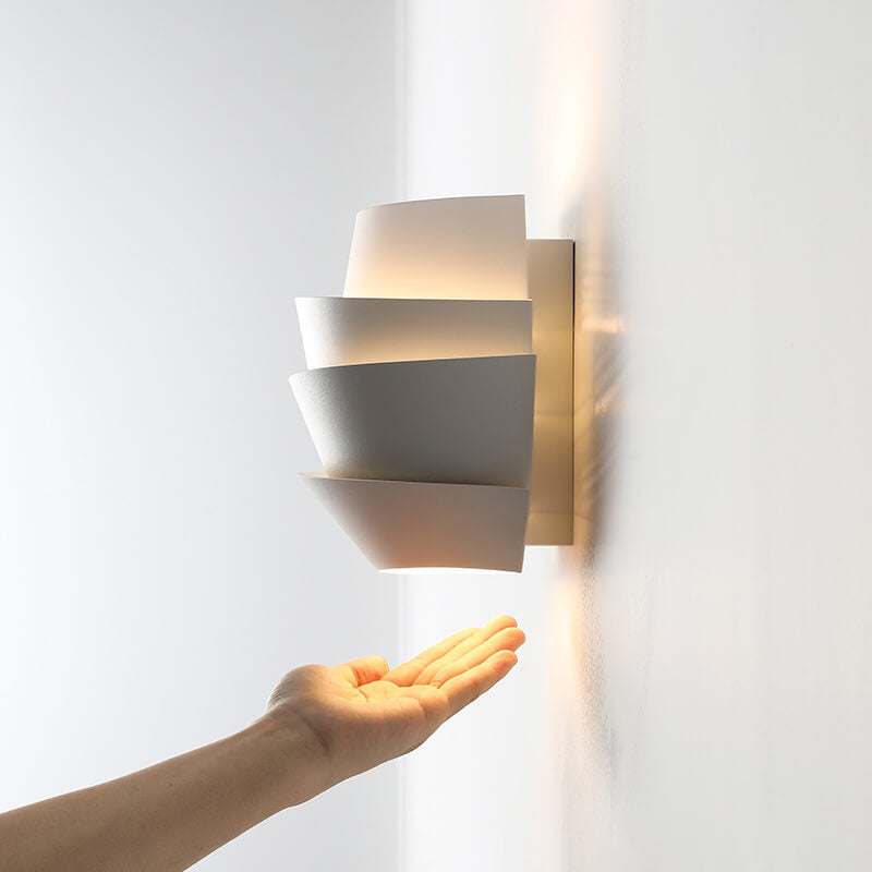 Luminique - Lampada da parete scandinava con doppi punti luce in ferro