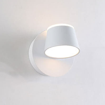 Lampada da parete LED con schermo cilindrico ruotabile nordico 1/2/3 fiamme