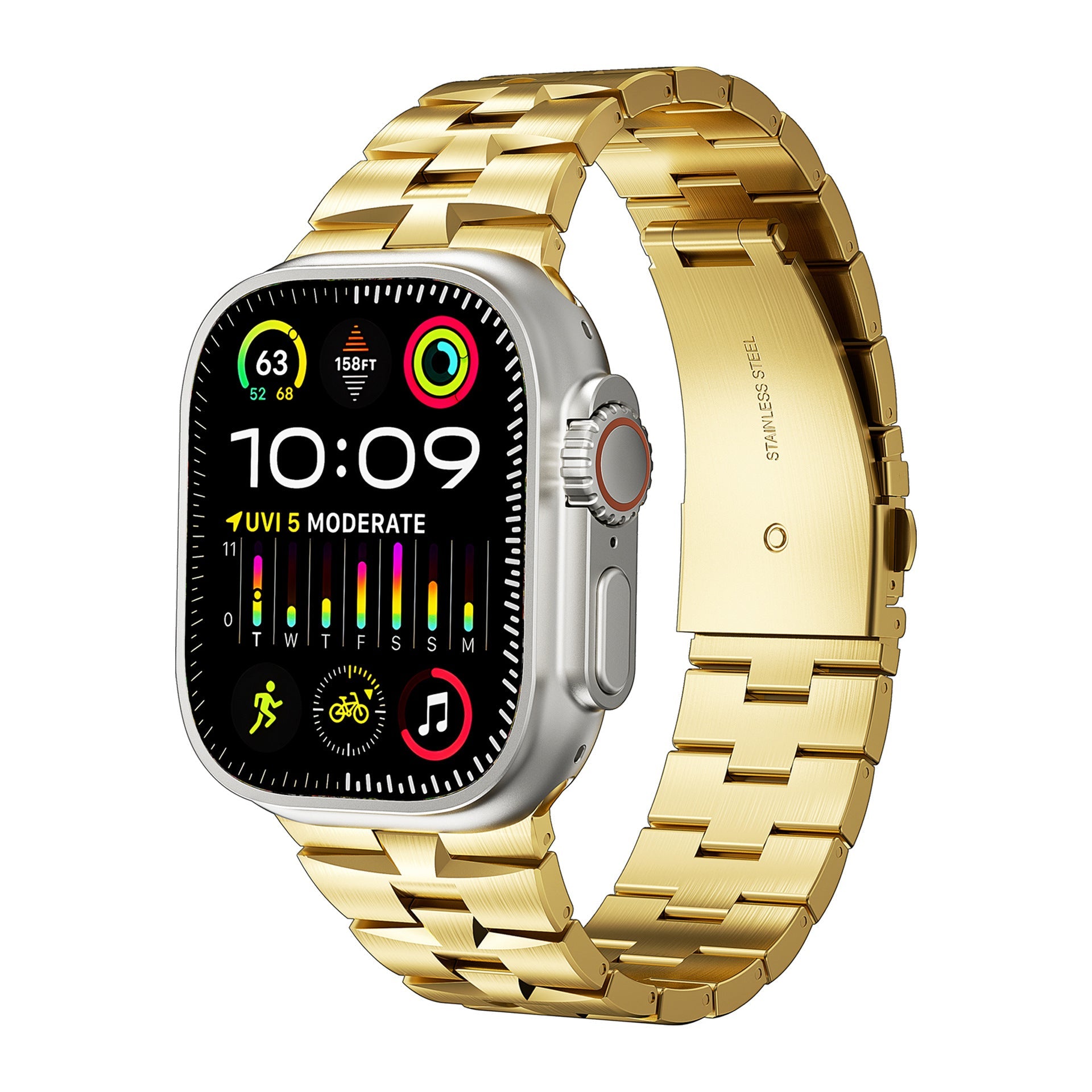 AW-22 NOUVEAU bracelet de montre en acier inoxydable pour Apple Watch