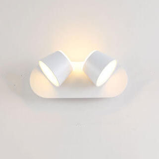 Nordic Roterable Cylinder Screen LED Væglampe 1/2/3 Flames