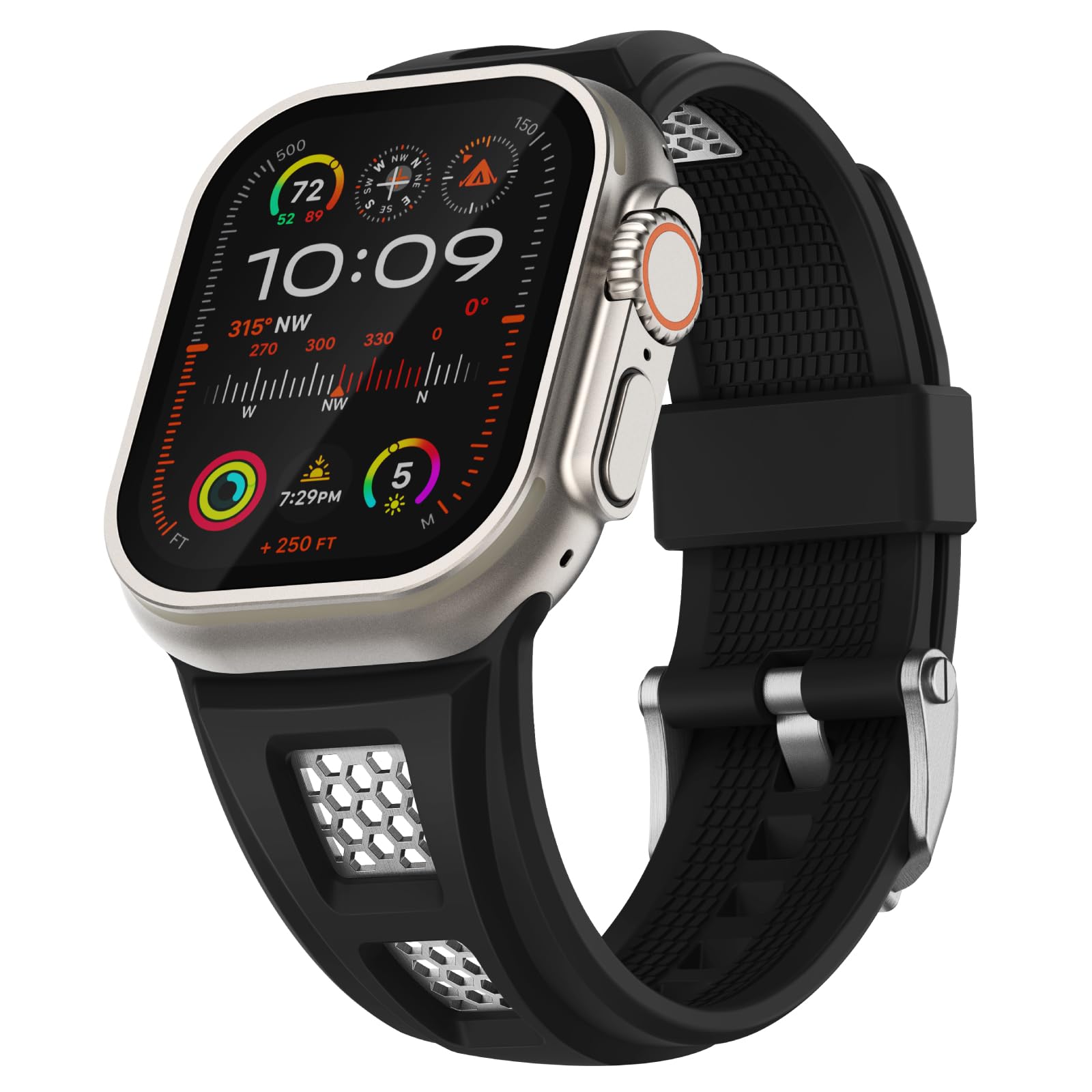 Grid Rugged Silikone Sport Band Til Apple Watch