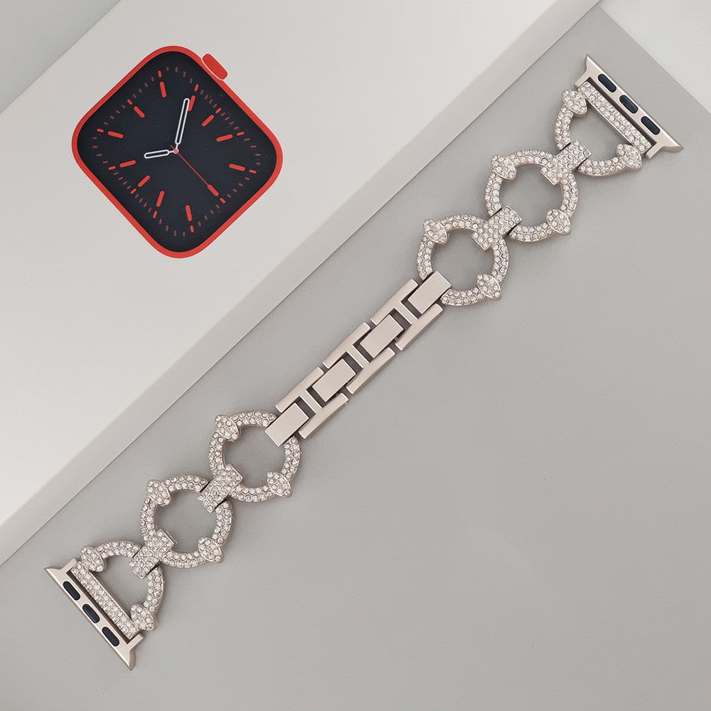 Bracelet en diamant scintillant pour Apple Watch