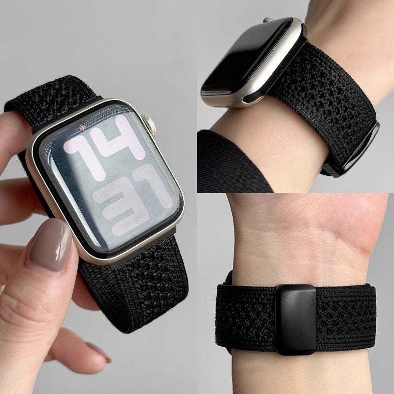 Geflochtenes Nylon-Mesh-Armband mit Magnetverschluss für die Apple Watch