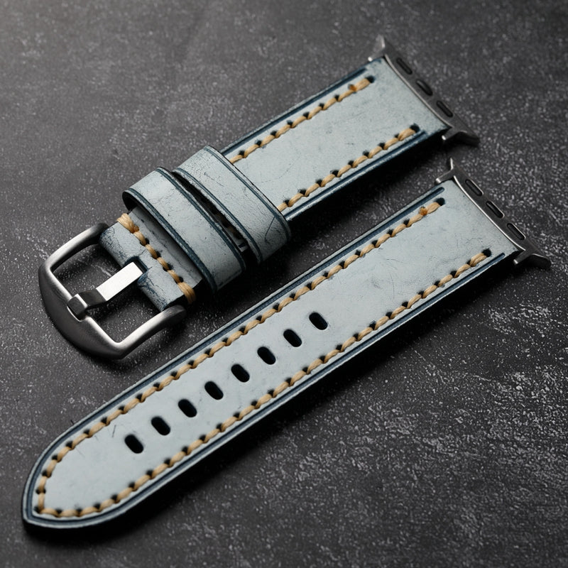 Simple Handmade Leather Apple Watch Strap