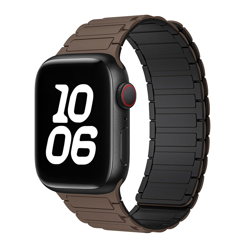 Silicone magnetic loop watch band For Apple Watch