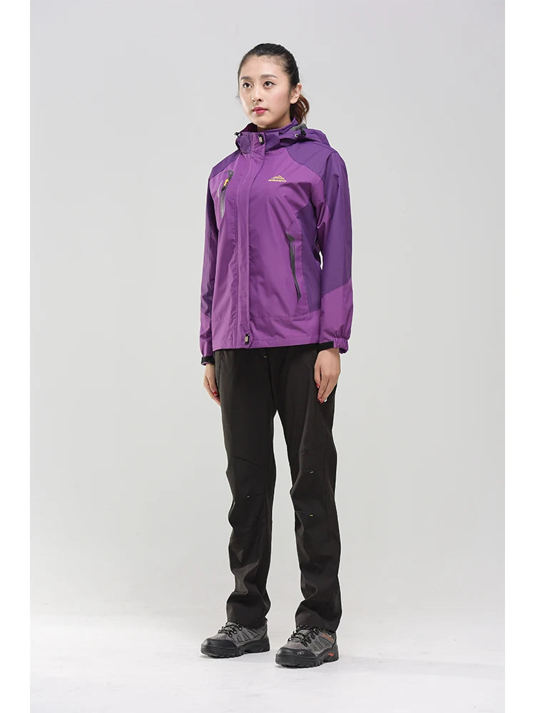 Veste d'extérieur d'automne pour femme – imperméable et coupe-vent pour la randonnée, l'escalade et les voyages