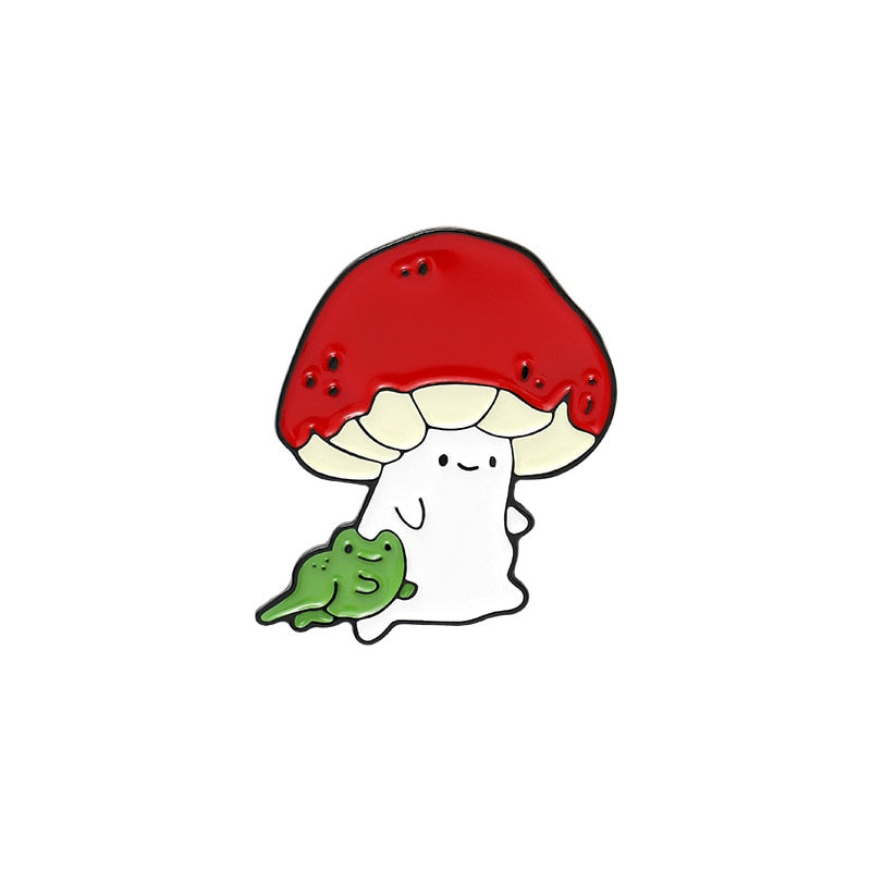 Mushroom Series Collection Enamel Pins