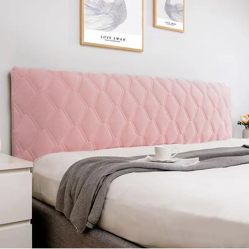 Winnie Ultra-Soft Quilted Velvet Headboard Cover – Luxurious Bed Back Protector